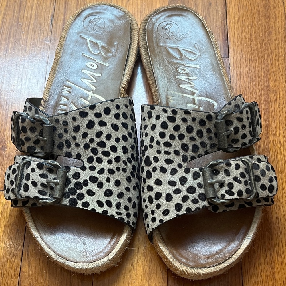 Blowfish Spotted Slide Sandals